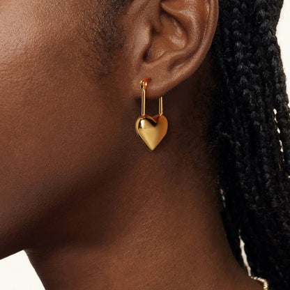 [Amore]Jessamine Heart Earrings