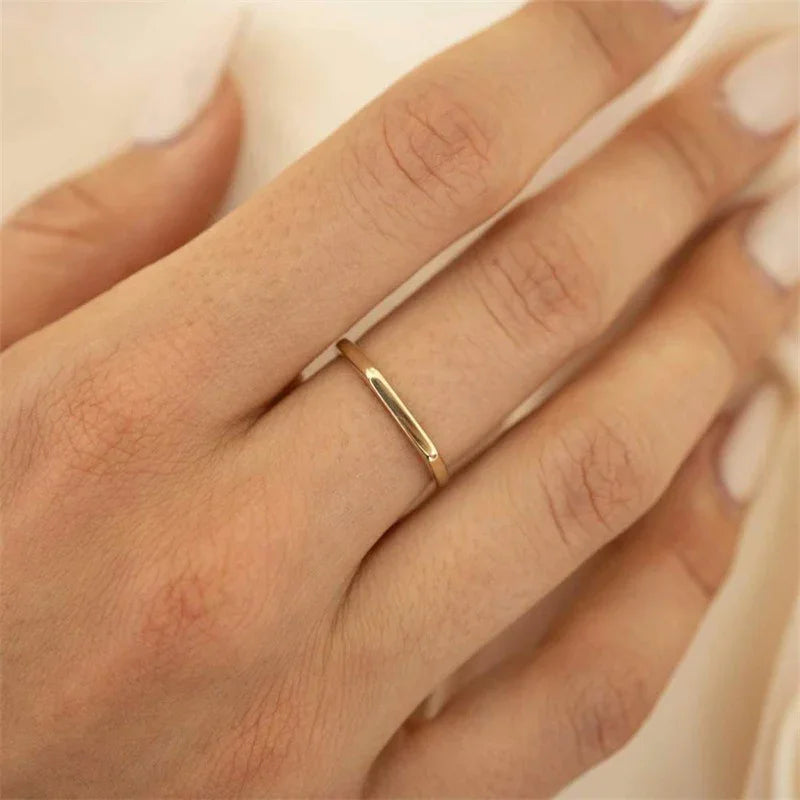 [Amore]Sasha Geometric Gold Ring