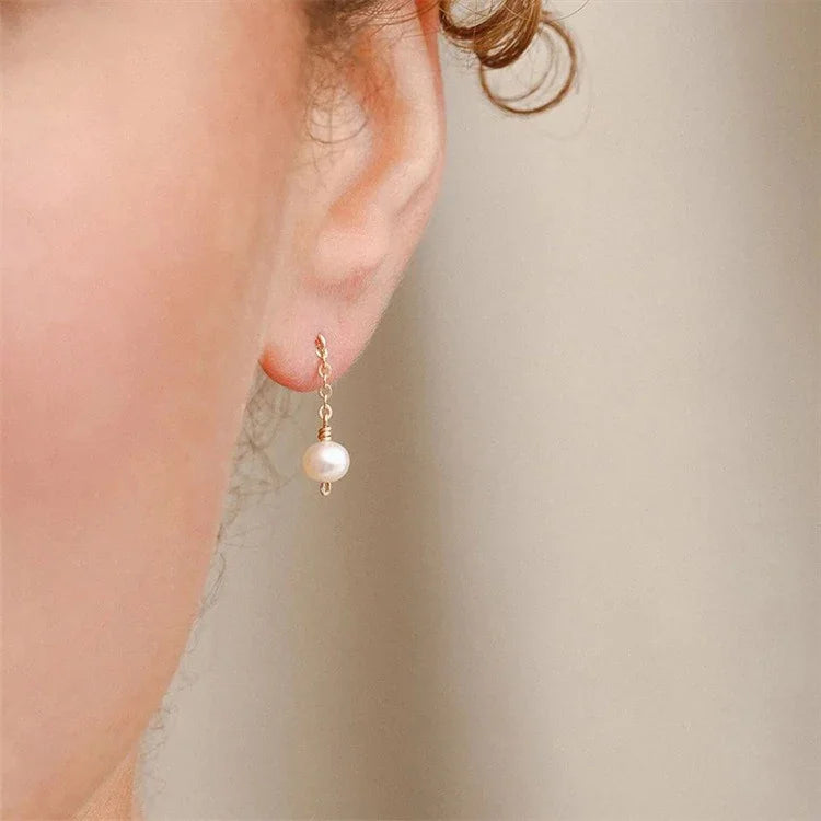 [Amore]Dorothy Pearl Earrings