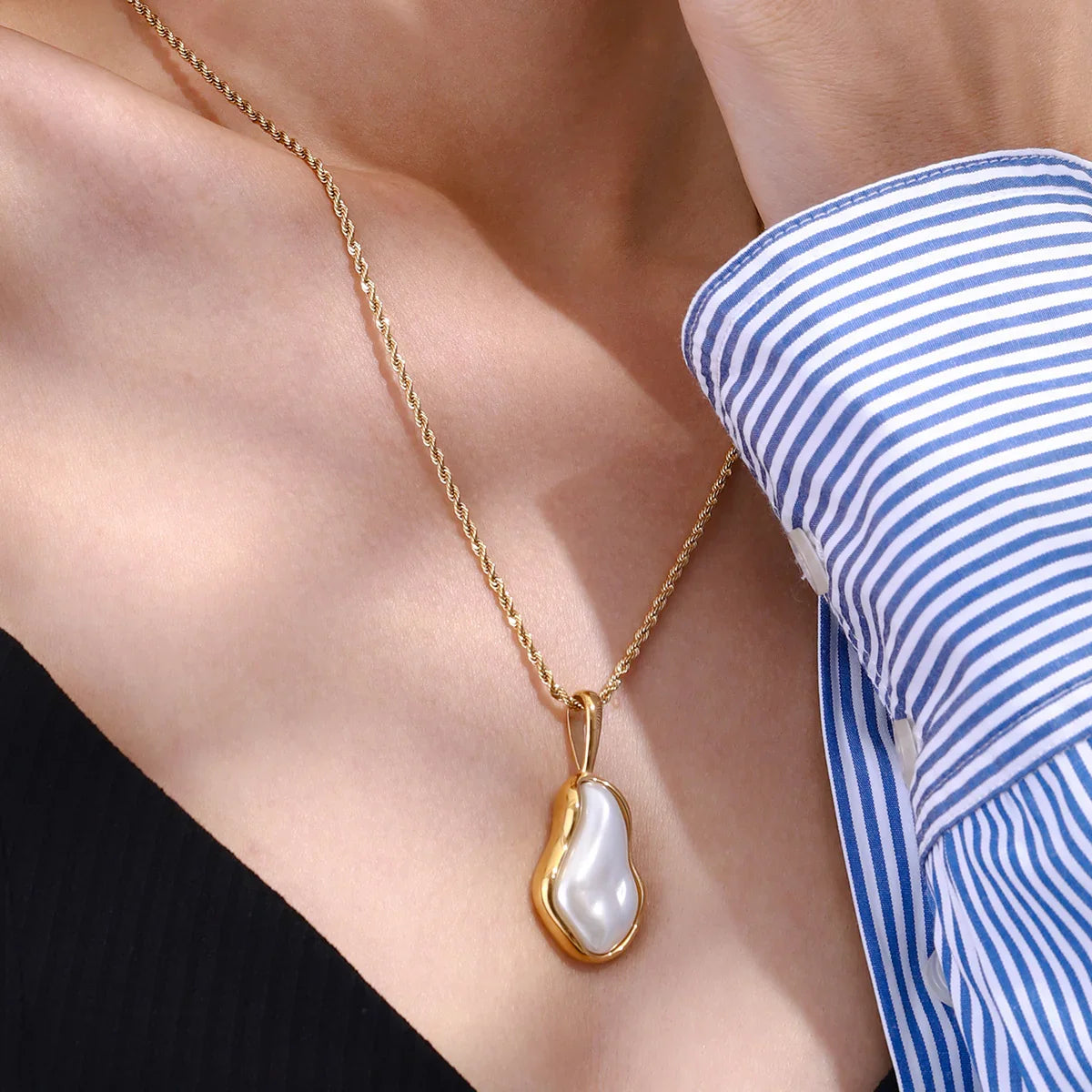 [Amore]Marjorie Freshwater Pearl Necklace