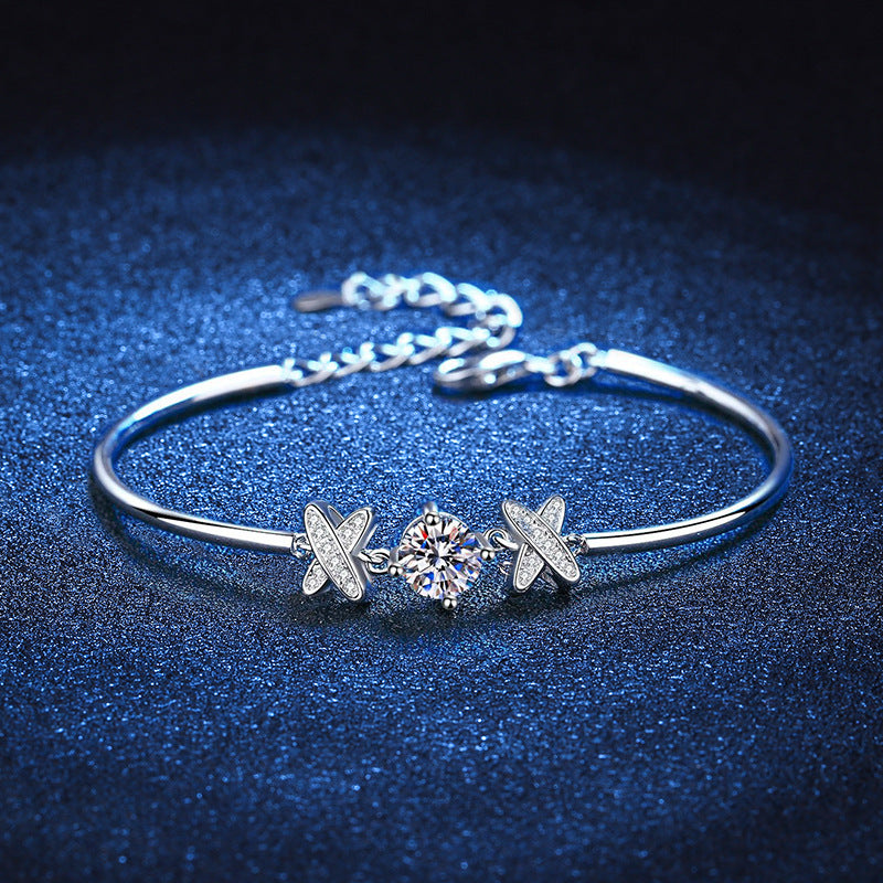 [Amore]ELEGANT BOW-KNOT MOISSANITE BRACELET
