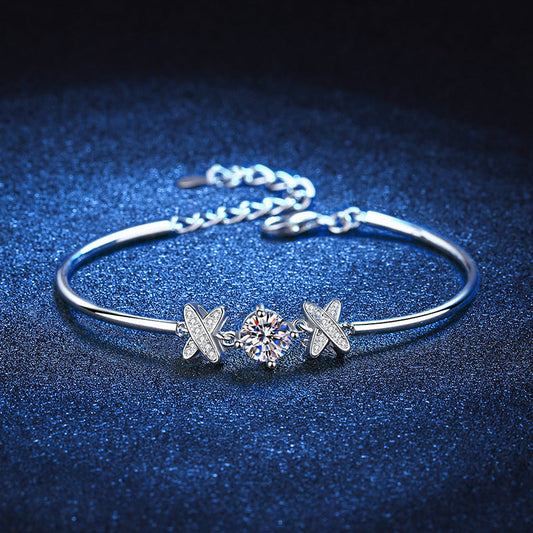 [Amore]ELEGANT BOW-KNOT MOISSANITE BRACELET