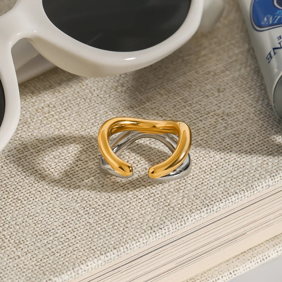 [Amore]Deanna Gold Intertwined Ring