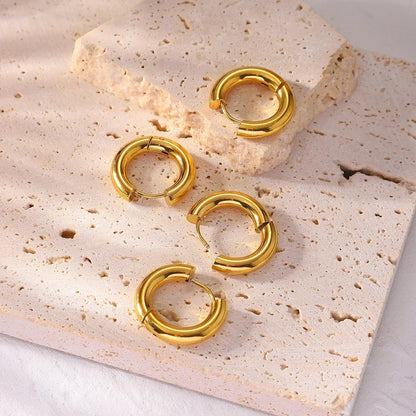 [Amore]Bold Round Hoops