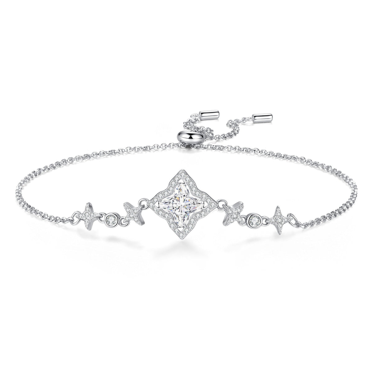 [Amore]MARQUISE-CLOVER MOISSANITE BRACELET