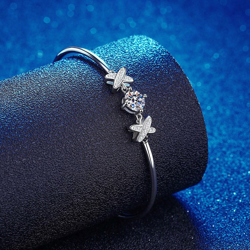 [Amore]ELEGANT BOW-KNOT MOISSANITE BRACELET