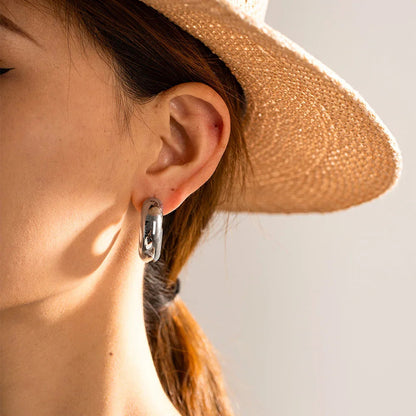 [Amore]Natalia Chunky Gold Hoops