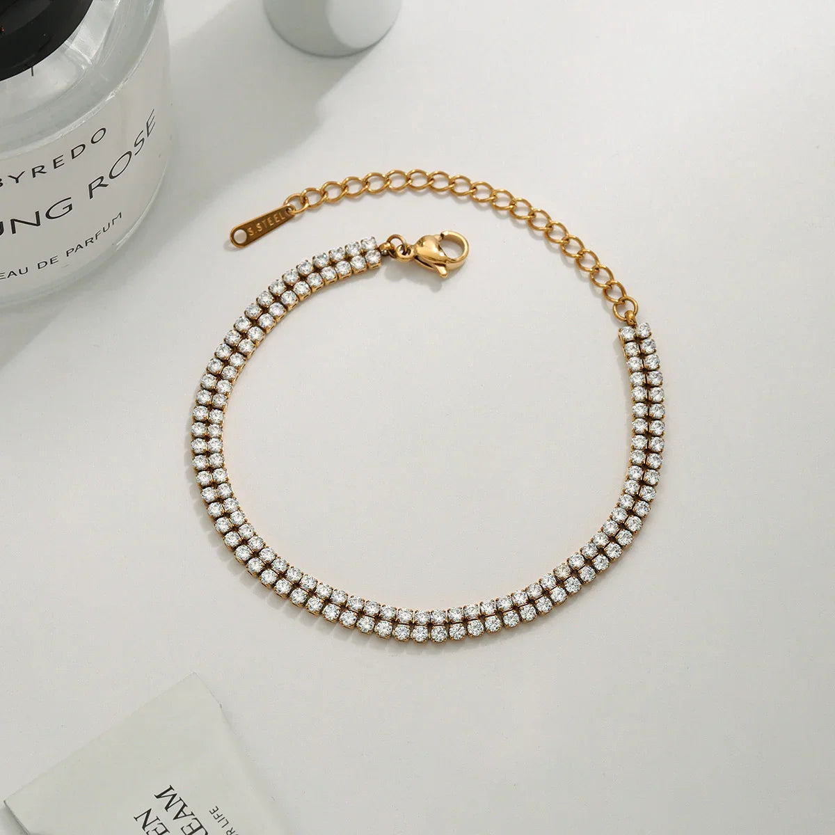 [Amore]Celene Layered Tennis Bracelet
