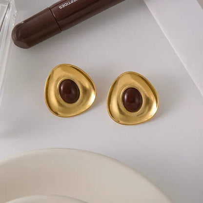 [Amore]Orissa Gold Enamel Earrings