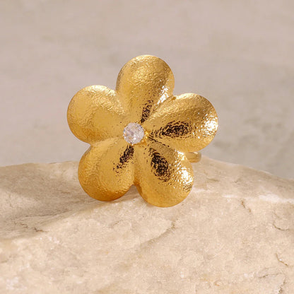 [Amore]Flora Gold Petal Ring