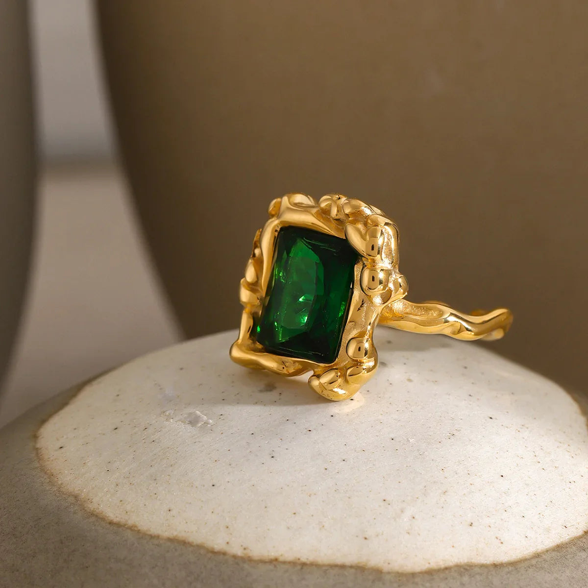 [Amore]Priscilla Emerald Ring