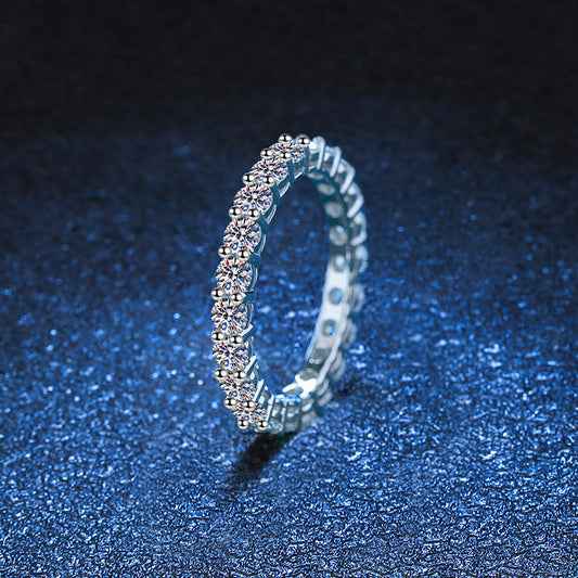 [Amore]LUXURIOUS 2.2 CARAT FULL ETERNITY MOISSANITE RING