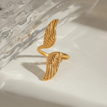 [Amore]Sparrow Gold Wing Ring