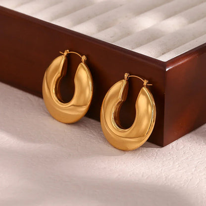 [Amore]Kayleigh Chunky Hoop Earrings