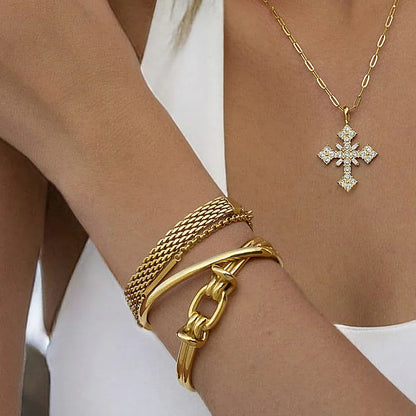 [Amore]Luce Gold Knot Bangle