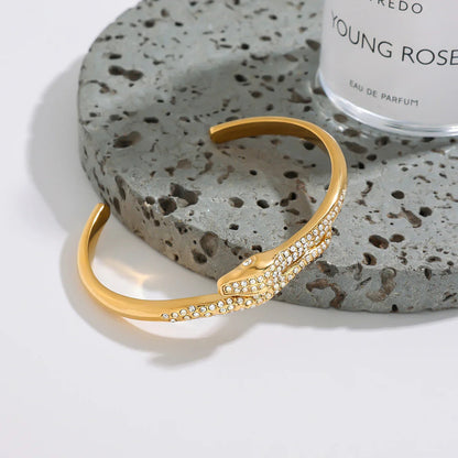 [Amore]Rosalee Serpentine Diamond Bangle