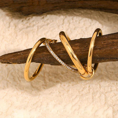 [Amore]Christabel Diamond Ring Stack