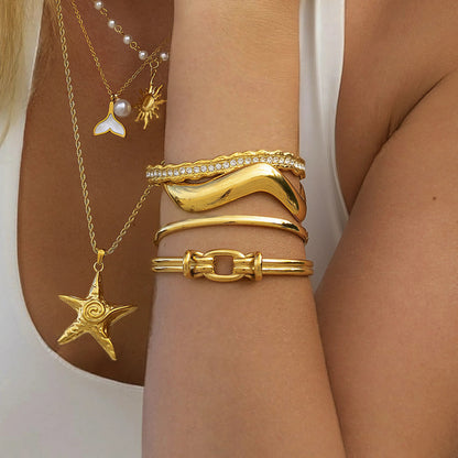 [Amore]Tammy Gold Starfish Necklace