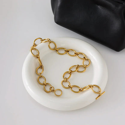 [Amore]Cielle Chunky Gold Chain Necklace
