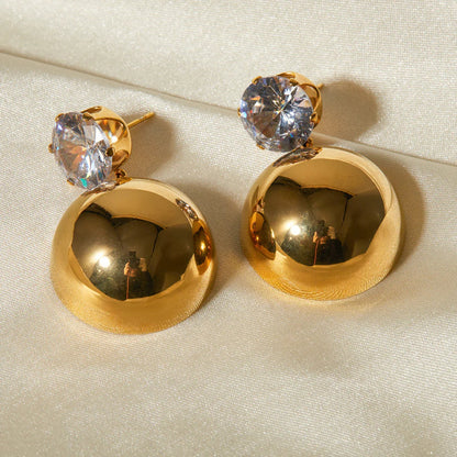 [Amore]Gretta Gold Earrings