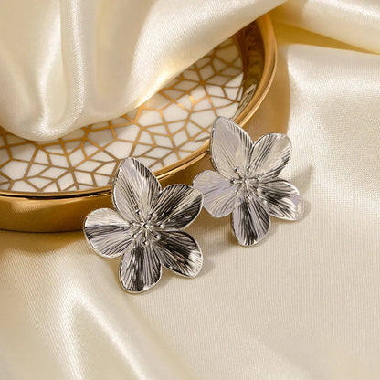 [Amore]Allysa Flower Gold Earrings