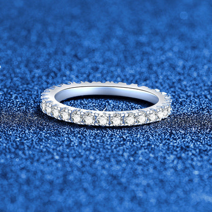 [Amore]DAINTY 0.87CT FULL ETERNITY MOISSANITE RING