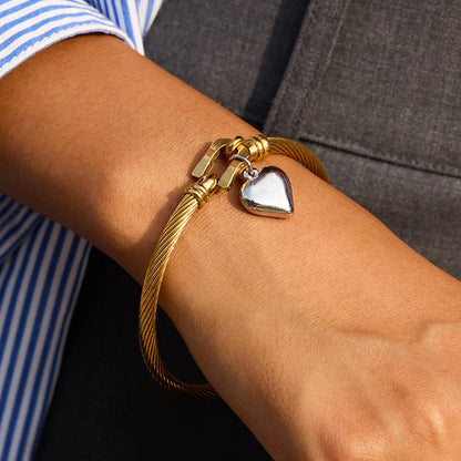 [Amore]Solenne Twisted Band Gold Bracelet