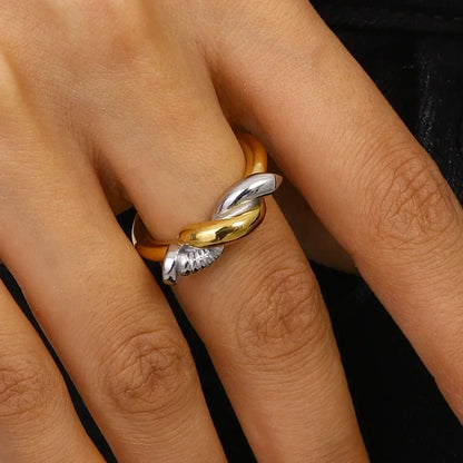 [Amore]Trinity Twisted Nail Ring