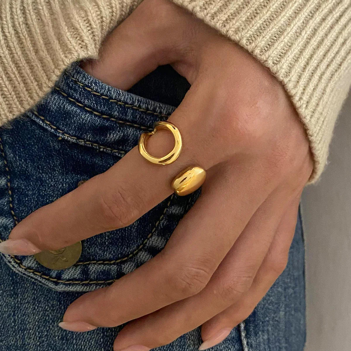 [Amore]Sirena Gold Ring