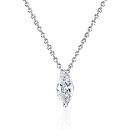 [Amore]SOPHISTICATED MARQUISE-CUT MOISSANITE PENDANT NECKLACE