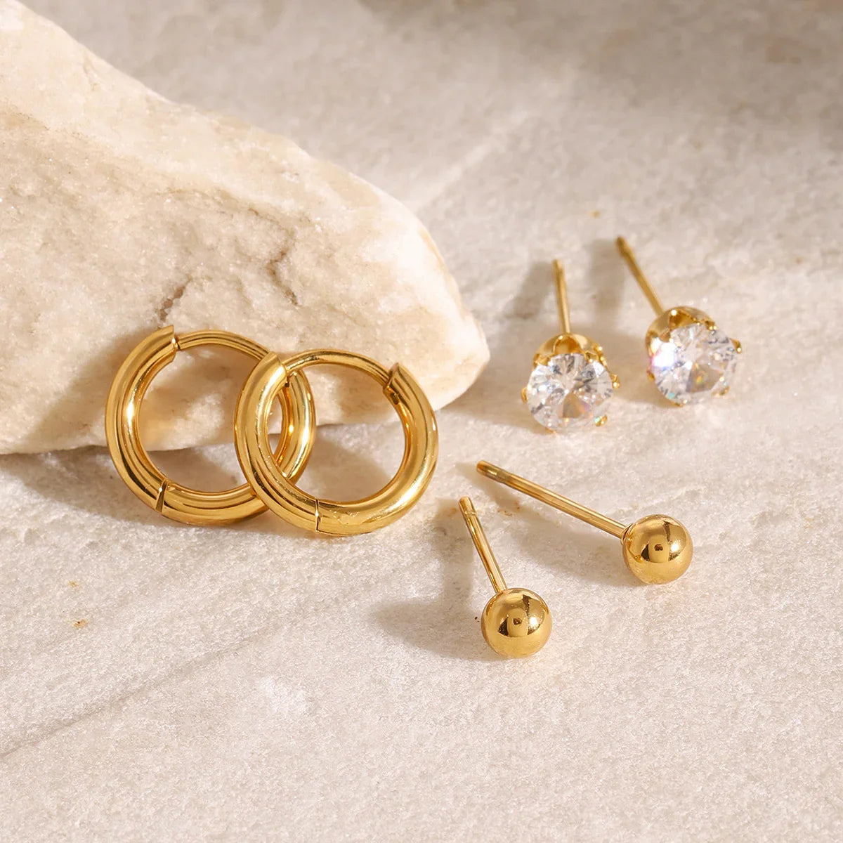 [Amore]Megan Diamond Earring Bundle
