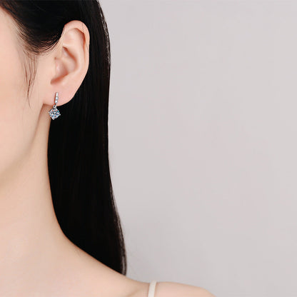 [Amore]DYNAMIC TASSEL MOISSANITE DROP EARRINGS