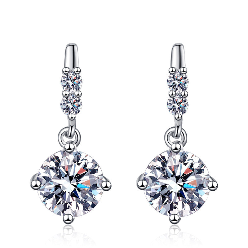 [Amore]DYNAMIC TASSEL MOISSANITE DROP EARRINGS