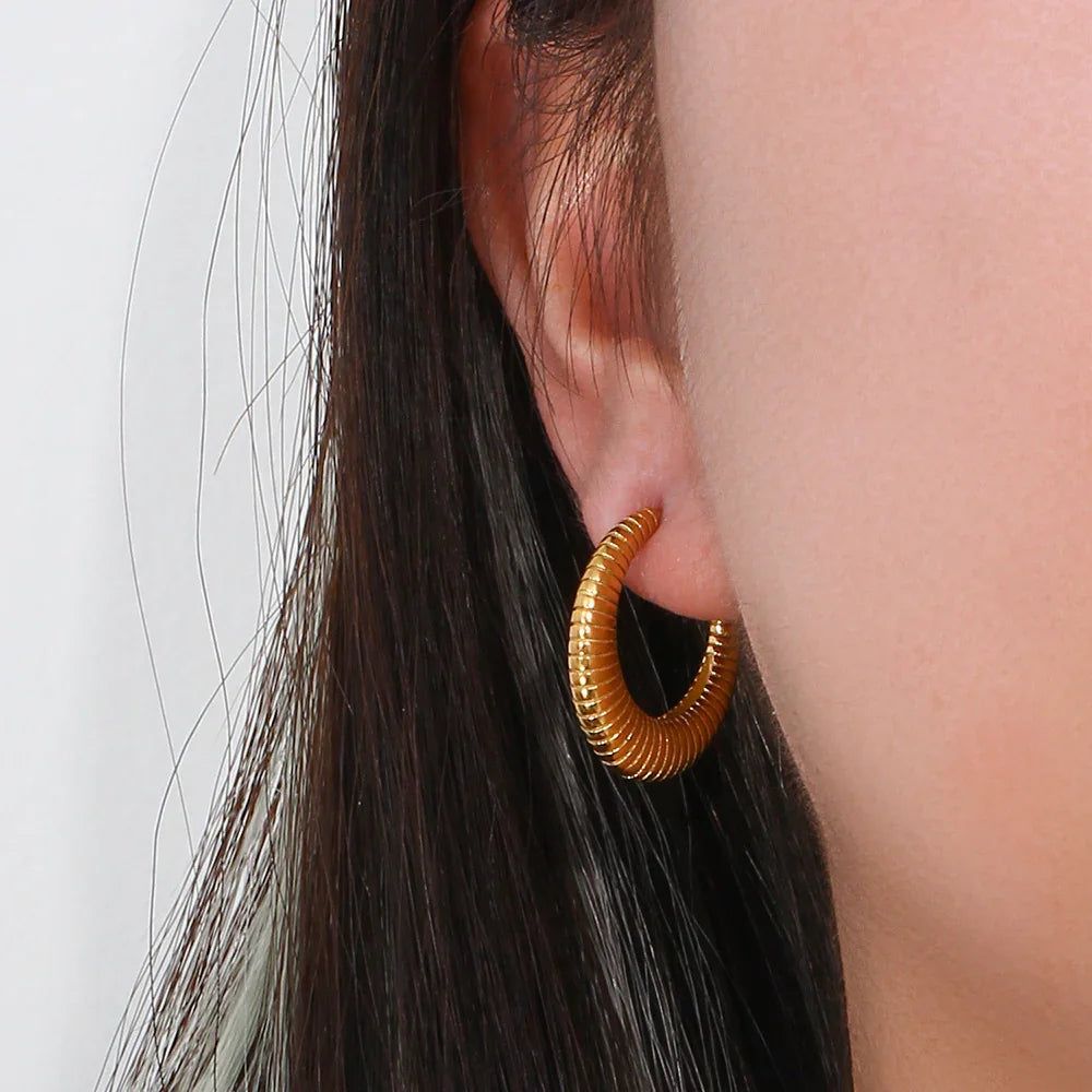 [Amore]Bailey Hoop Earrings