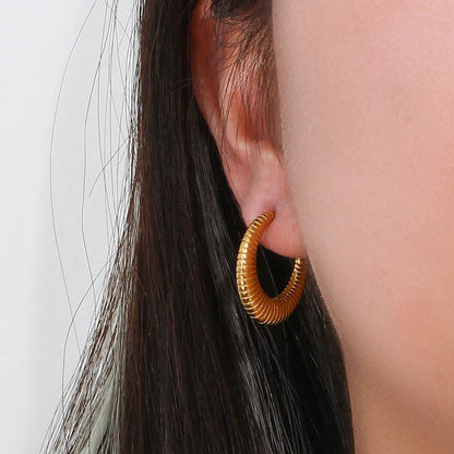 [Amore]Bailey Hoop Earrings