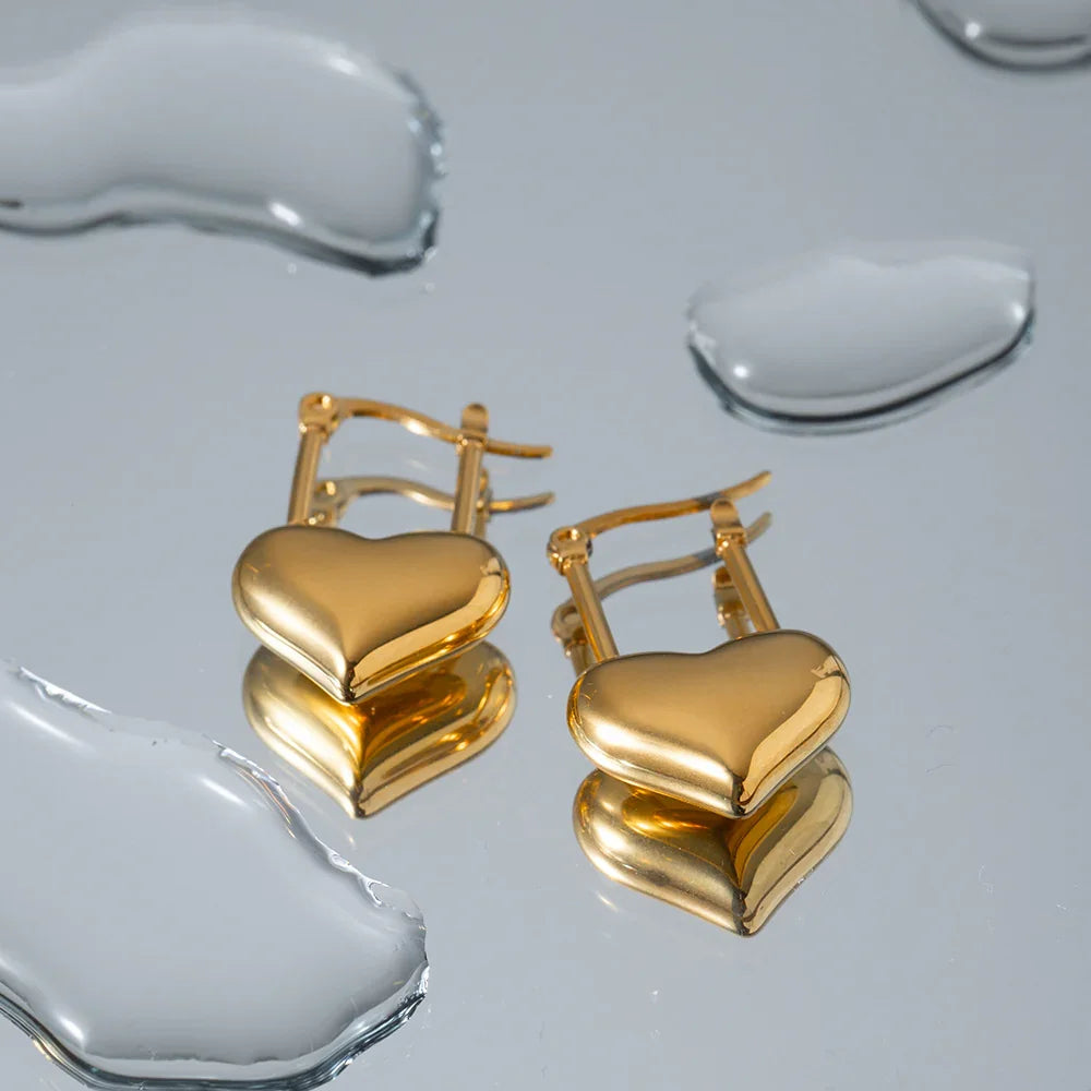 [Amore]Jessamine Heart Earrings