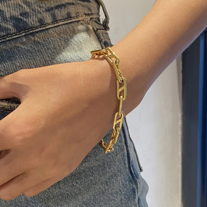[Amore]Melissa Gold Chain Bracelet