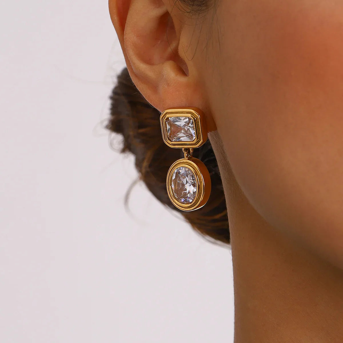 [Amore]Amanda Diamond Earrings