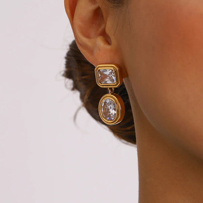 [Amore]Amanda Diamond Earrings