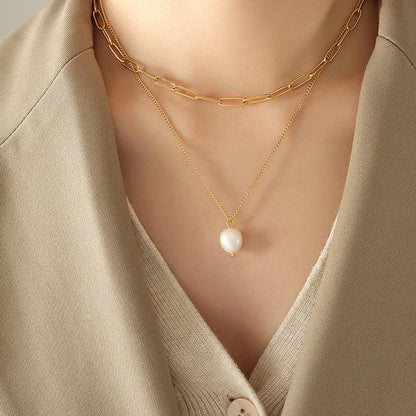 [Amore]Tropica Freshwater Pearl Necklace