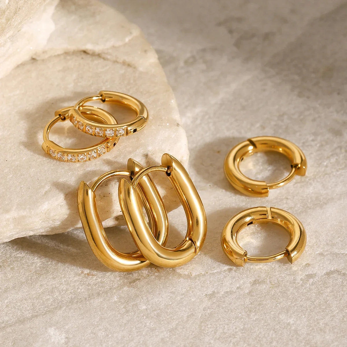 [Amore]Florielle Staple Hoops Bundle