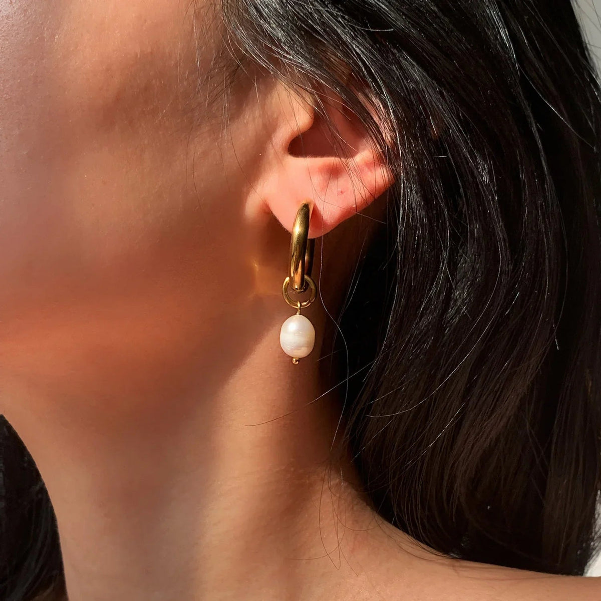 [Amore]Stella Pearl Earrings