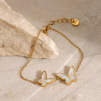 [Amore]Blaire Butterfly Pearl Bracelet