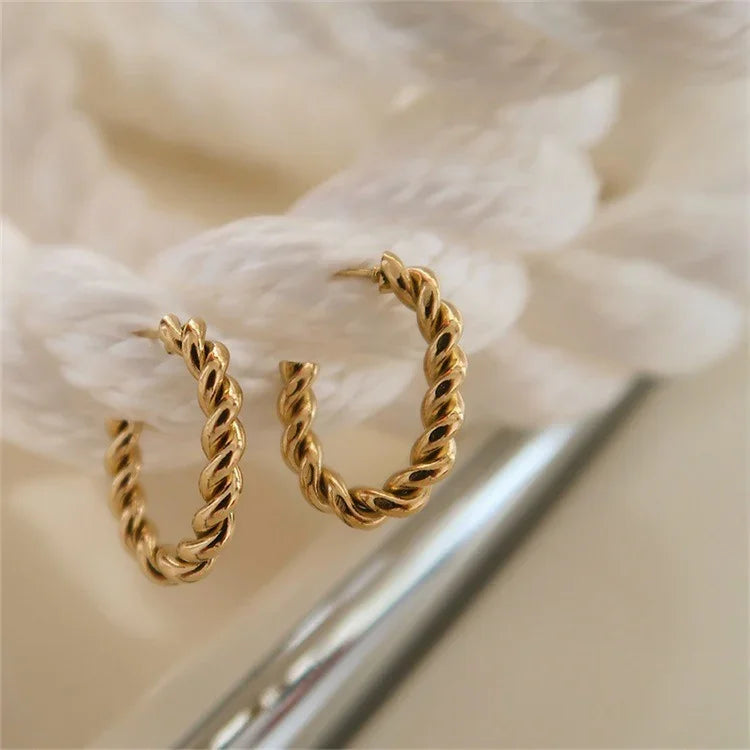 [Amore]Gigi Twist Gold Earrings