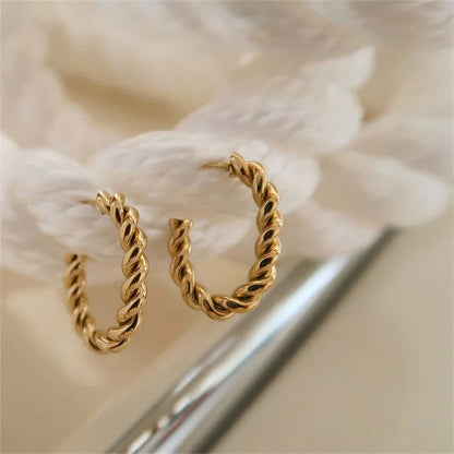 [Amore]Gigi Twist Gold Earrings
