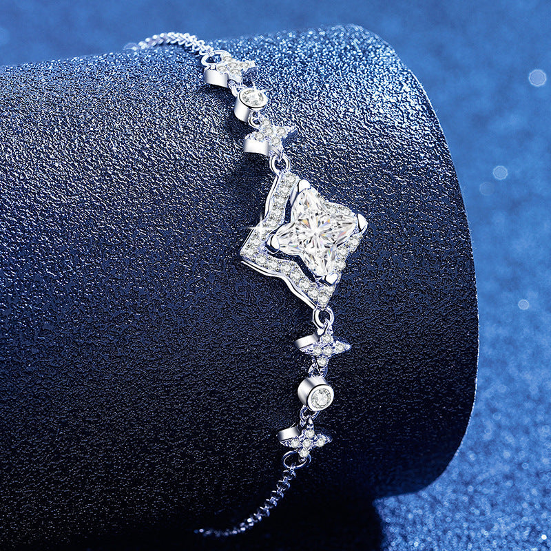 [Amore]MARQUISE-CLOVER MOISSANITE BRACELET