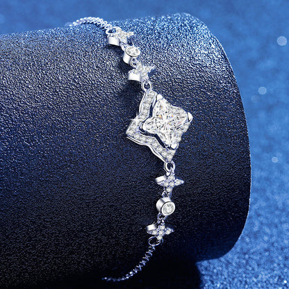 [Amore]MARQUISE-CLOVER MOISSANITE BRACELET
