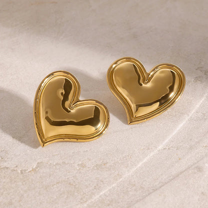 [Amore]Liora Gold Heart Earrings