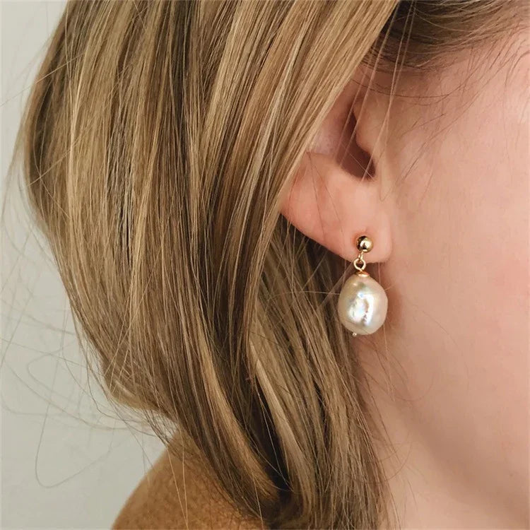 [Amore]Gloria Freshwater Pearl Earrings