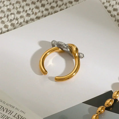 [Amore]Trinity Twisted Nail Ring